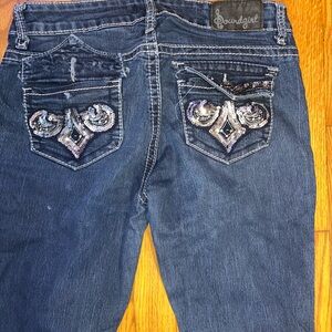 Soundgirl Blue Embellished Women's Jeans